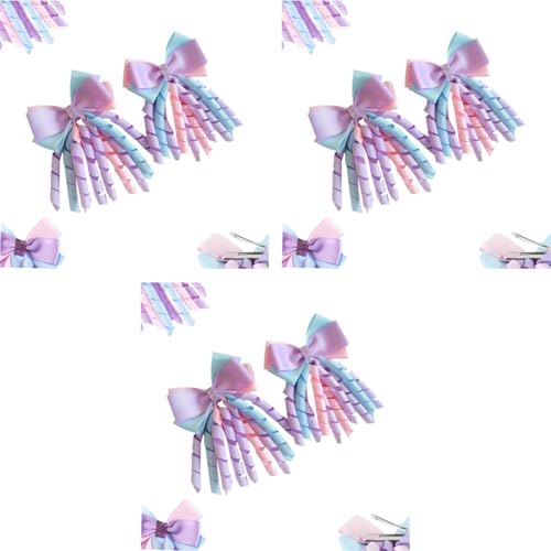 PALAY® 6PCS Ribbon Bow Hair Accessories for Girls, Princess Cute Hair Clips for Girls Curly Ribbon Hair Bow Clip stylish Headpieces Hair Pins for Girls Gift PALAY® 6PCS Ribbon Bow Hair Accessories for Girls, Princess Cute Hair Clips for Girls Curly Ribbon Hair Bow Clip stylish Headpieces Hair Pins for Girls Gift